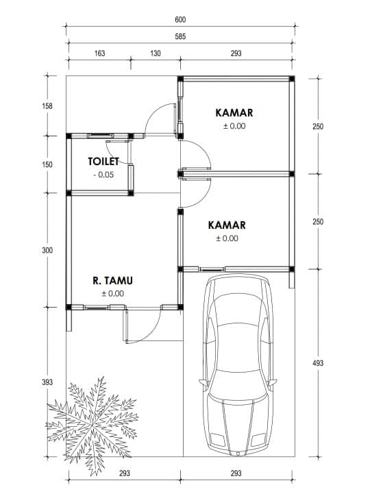 Site plan of the housing complex
